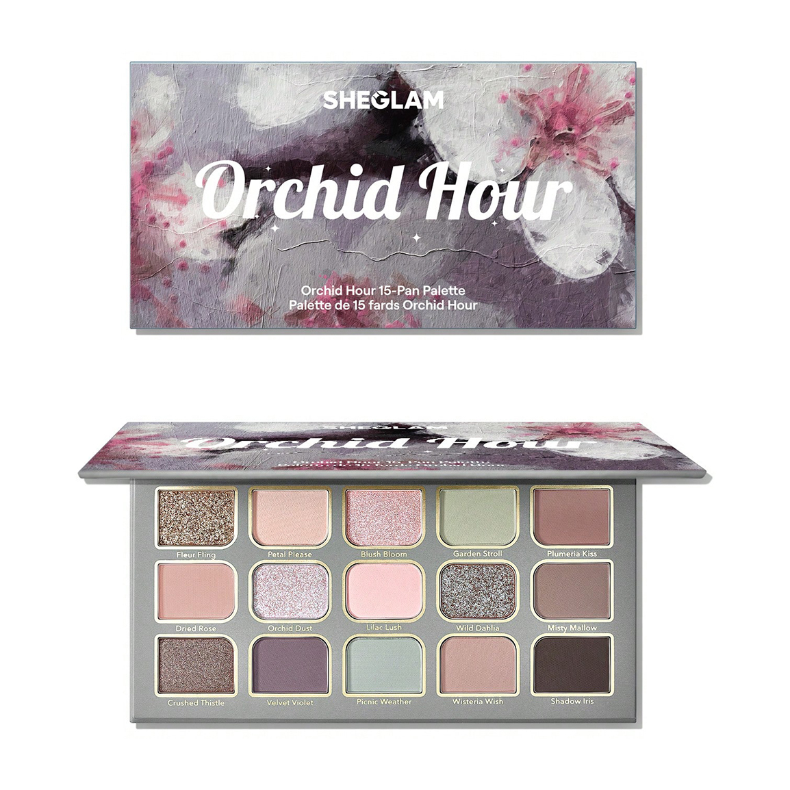 پالت سایه ۱۵ رنگ شیگلم Orchid Hour