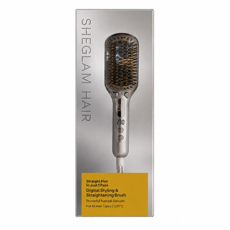 برس حرارتی شیگلم مدل Sleek Chic Triple Grip Straghtening Brush